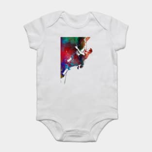 climbing #climb #sport Baby Bodysuit